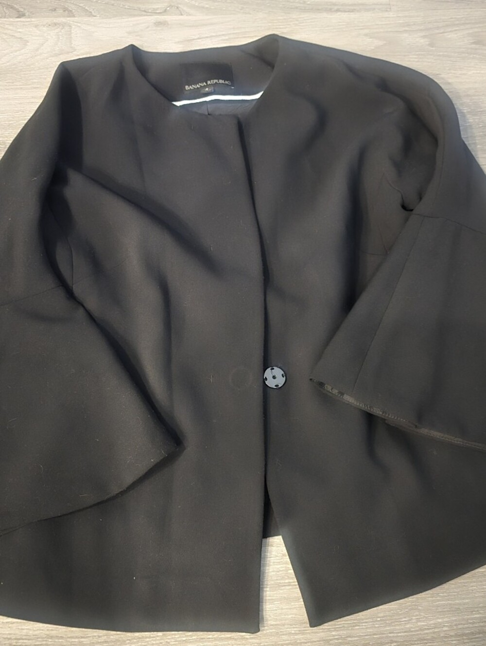 Banana Republic Black Bell Sleeve Blazer